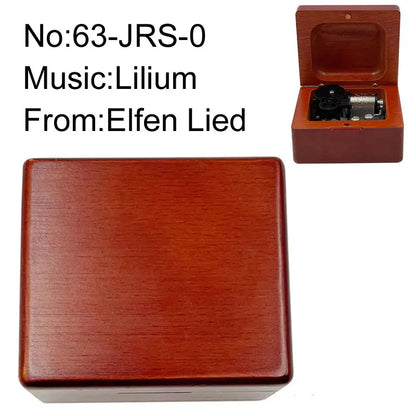 Elfen Lied Music Box, Laser Engraving, Lilium Wooden Musical Song, Antique Gift for Valentine's Day, New Year, Christmas, Birthday
