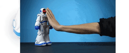 Jouet robot intelligent à détection de gestes et tactile : robot spatial télécommandé programmable
