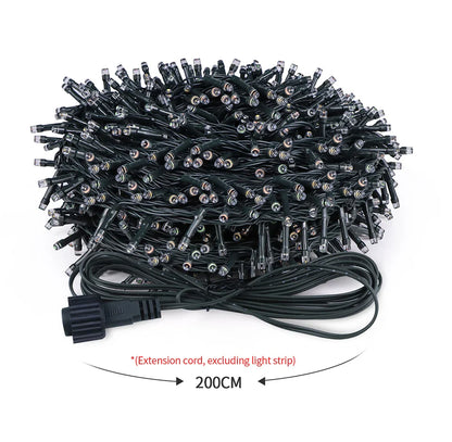 Energy Saving LED Outdoor Garden String Lights 10M 20M 30M 50M 100M Solar/EU/US Plug Charging LED Christmas Lawn Luminous Lamp