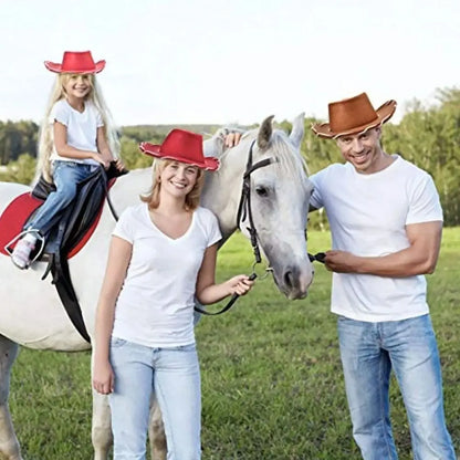 Cowboy accessory cowboy hat performance cosplay costume felt princess hat adjustable dress-up bachelorette party hat women