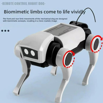 Robot RC télécommandé pour enfants, bricolage, modèle d'assemblage, ensemble électrique, jouet mécanique pour chien, jouets d'enseignement scientifique pour garçons, cadeau pour enfants