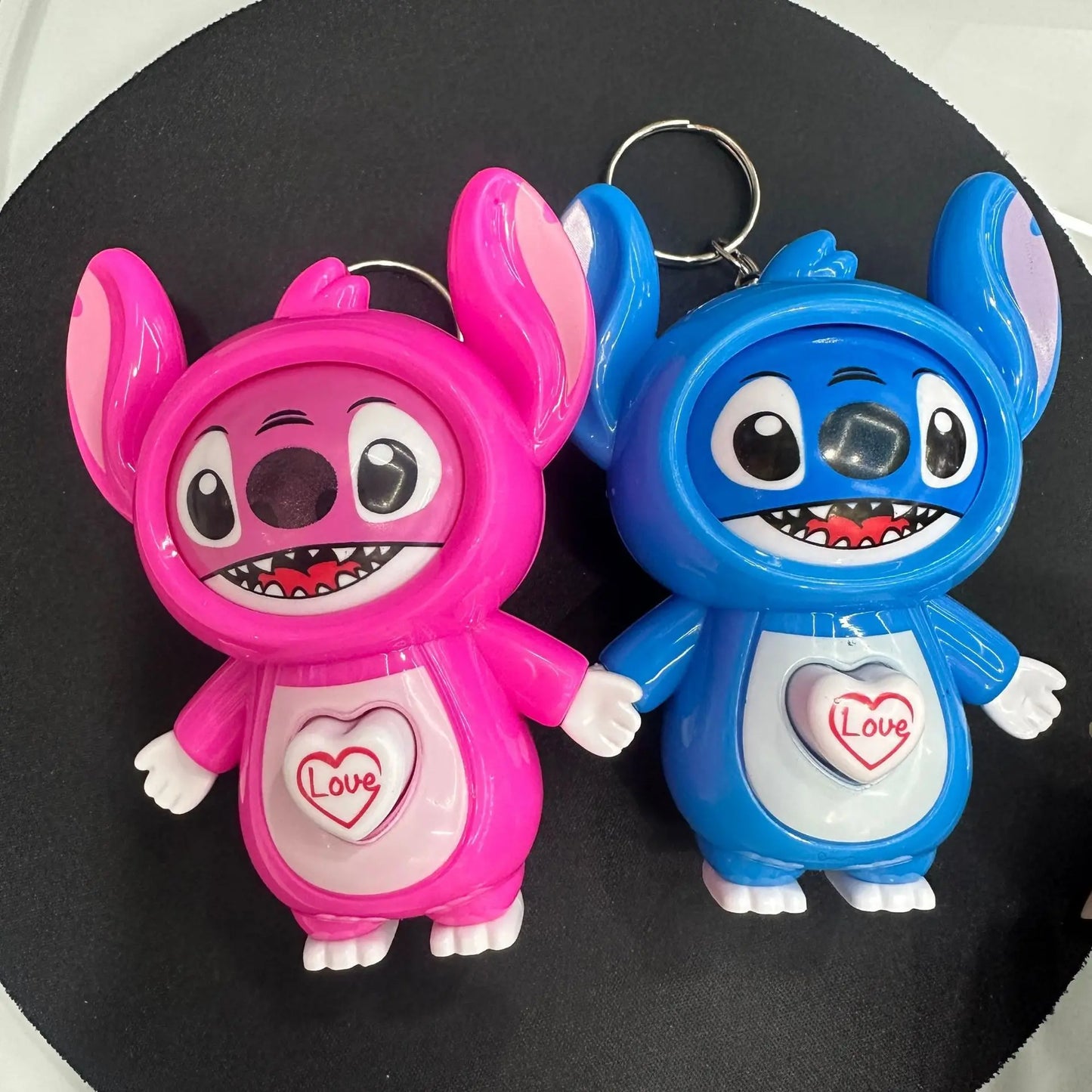Stitch Funny Face Changing Toy Automatic Press Switch Expression Changer Stress Relief Fidget Toy For Kids Adults