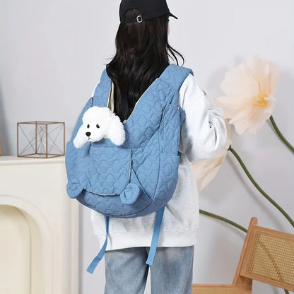 Sac à dos portable pour animaux de compagnie pour chats et chiens, respirant et confortable, porte-voyage en plein air pour petits et moyens animaux de compagnie.