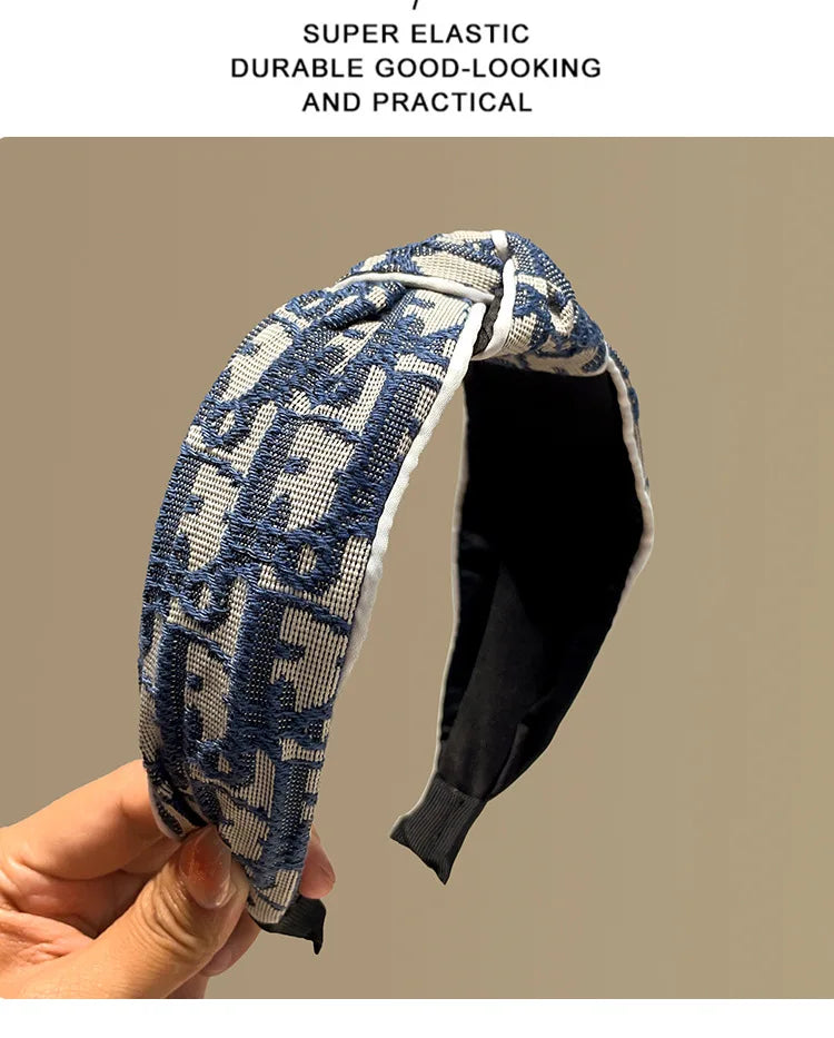 Bandeau rétro en tissu coloré style cow-boy, serre-tête avec crâne, bandeau de coiffure extérieur polyvalent et simple, nouvelle pince à cheveux élégante et tempéramentale