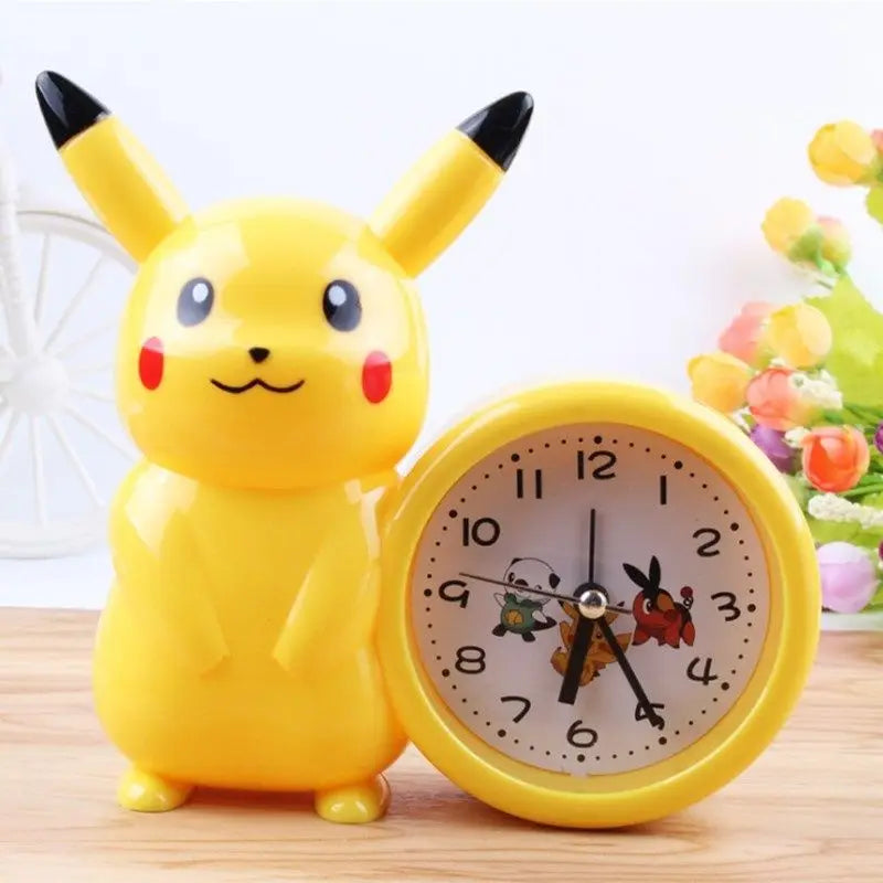 Pikachu alarm clock for children primary and middle school students Pokemon clock bedroom bedside desktop Pikachu clock
