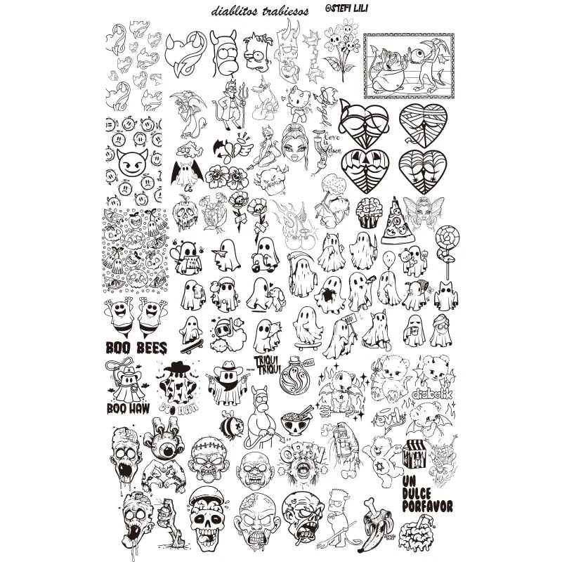 Cartoon Halloween Nail Stamping Plates skull Character Animals Template Stencils Nail Art Stamp Plate Manicure Nail Print Tool