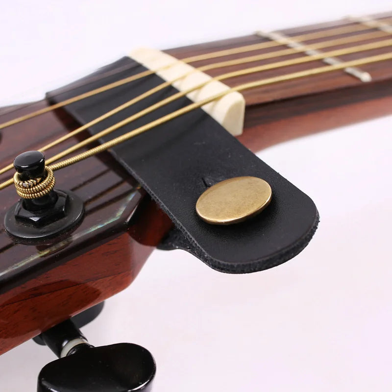 Adaptateur de poupée de bouton de sangle de guitare, en cuir Vintage avec loquet pour ukulélé, basse, pièces de guitares acoustiques et électriques, 1 pièce