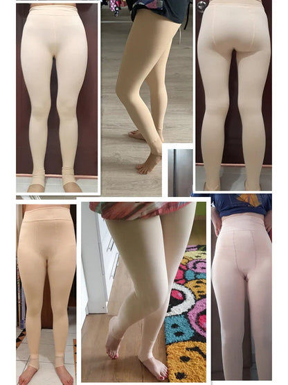 Leggings d'hiver tricot velours Legging décontracté nouveau haute élastique épaissir dame chaud noir pantalon pantalon slim pour femmes Leggings