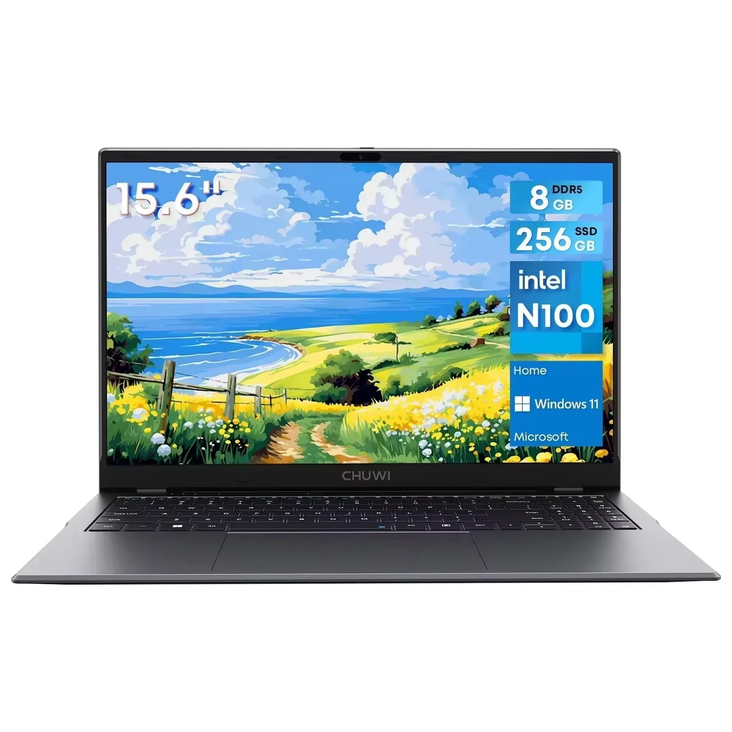 CHUWI GemiBook Plus Laptop Intel N100 Graphics for 12th Gen 15.6" 1920*1080P 16GB RAM 512GB SSD With Cooling Fan Windows 11