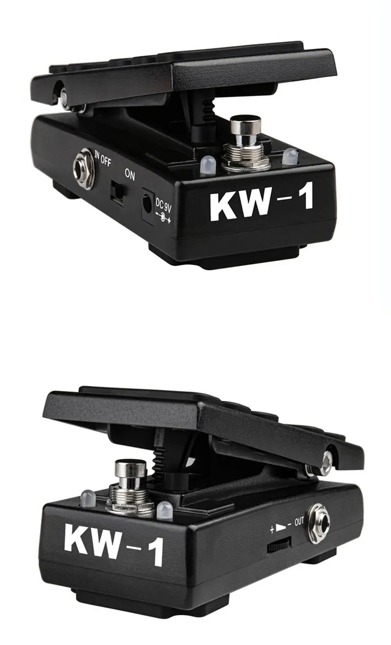 KOKKO Pédale d'effet guitare électrique Wah Volume 2 en 1 Contrôles au pied 2 modes Pédale multi-effets combo Pièces de guitare