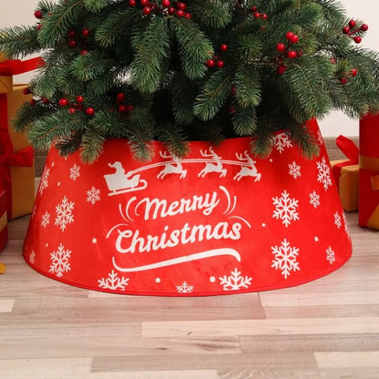 Jupe d'arbre de Noël pour la décoration de fête, couverture extérieure, bonhomme de neige, père Noël, wapiti, couverture de sol, fournitures pour la maison, bonne année, joyeux Noël