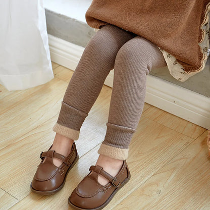 Leggings d'hiver pour enfants, pantalon avec sourire extra, pour filles