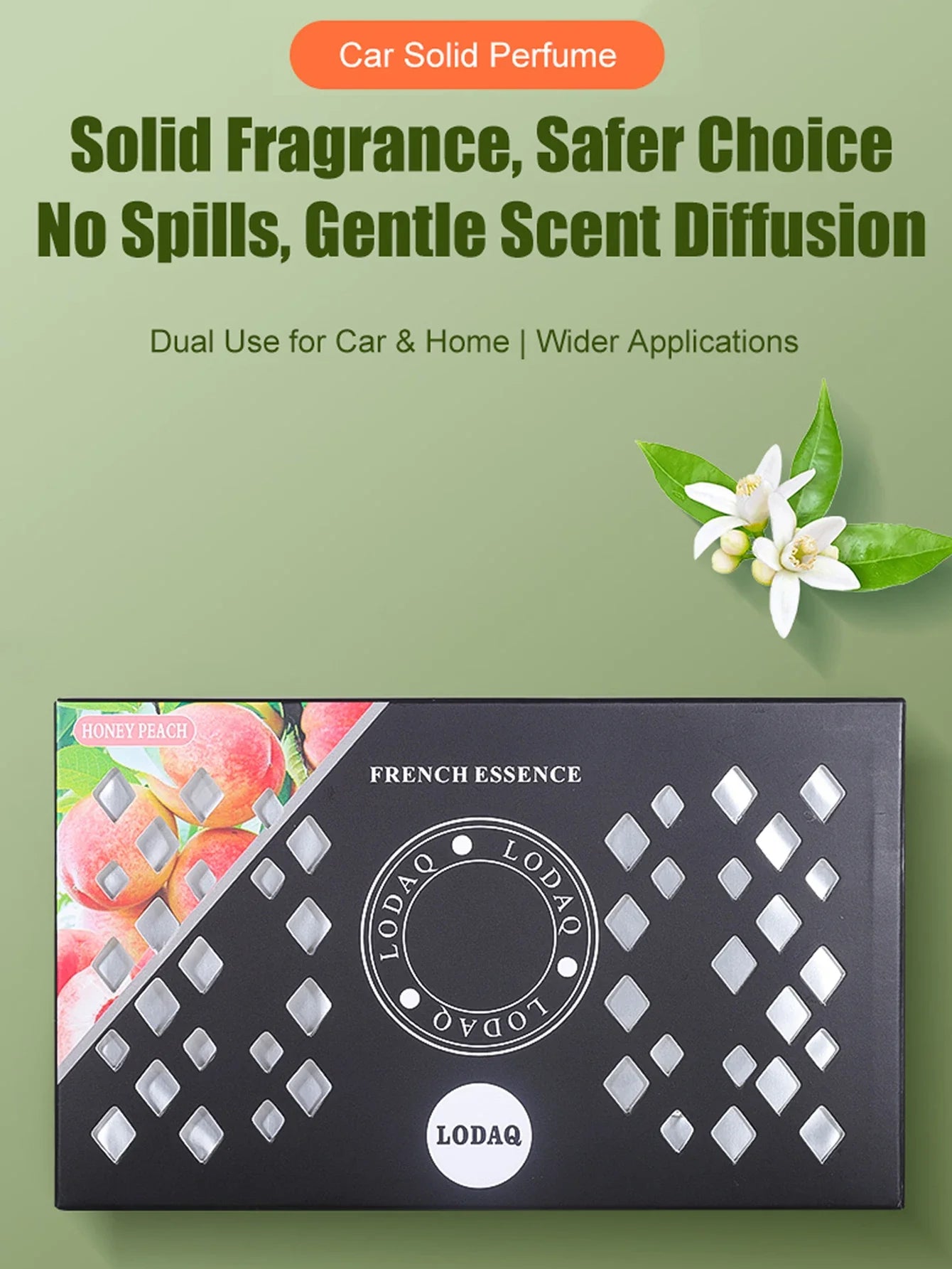 1pc Car Mounted Aromatherapy, Solid Car Perfume for Vehicle Use, Boxed Fresh Fragrance Balm to Eliminate Odors, Aromatic Ornamen