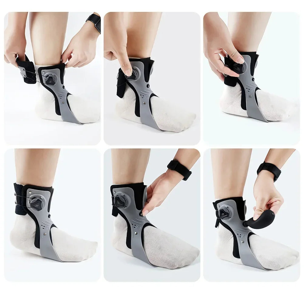 Orthèse de chute de pied pour hémiplégie, ration de posture t, attelle de chute de pied, confortable, paquet en T réglable, léger