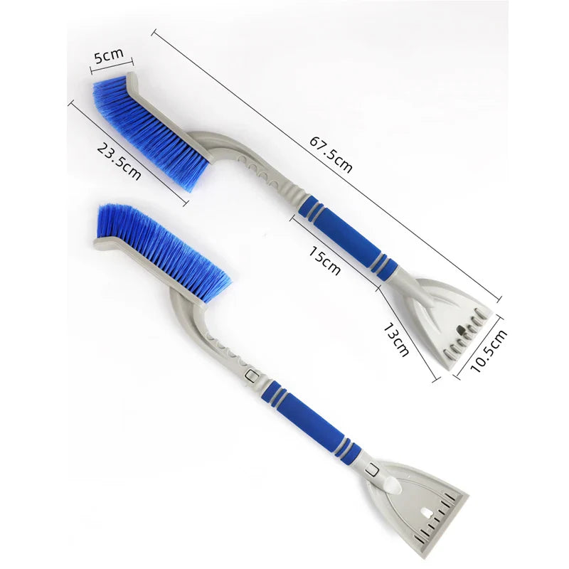 Grattoir à neige pour voiture, pelle de balayage pour l'hiver avec poignée, brosse de nettoyage automobile, dissolvant de grattoir à glace, accessoires de pare-brise automobile