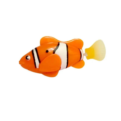 Jouet pour chat LED inductif interactif natation Robot poisson jouets brillant électrique poissons stimuler chaton chasse Instinct produits pour animaux de compagnie