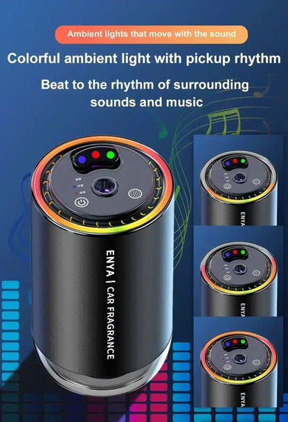 Three-color aromatherapy car long-lasting spray diffusion inside a variety of fragrance pickup atmosphere lamp car full of stars