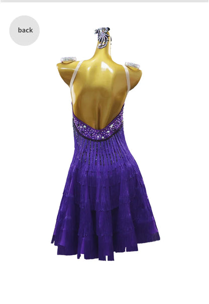 Costumes de danse latine, robe de soirée pour femme, tenue de performance de samba, compétition 2026, vêtements de bal pour adultes, tenue de danse pour filles, costume à franges sportif