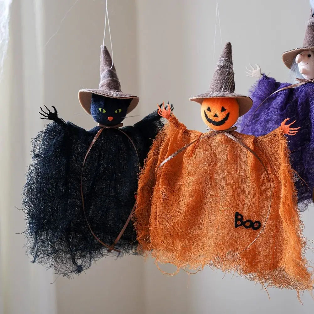 Ghost/Witches Halloween Pendant Haunted Pumpkin/Black Cat Black Cat Hangings Pendant Cute Scary Halloween Ornament