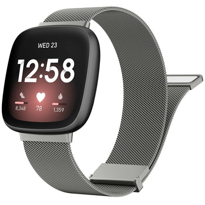 Metal Magnetic Strap For Fitbit Versa 3 4 Watchband Bracelet Wristband For Fitbit Versa Sense/sense 2 Milanese Replacement Strap