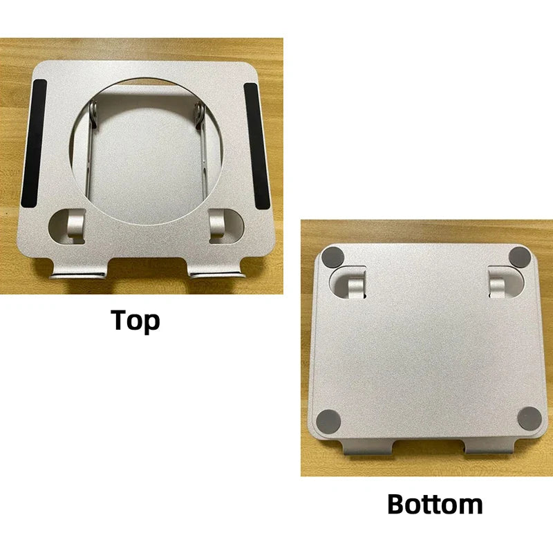 Support de tablette de bureau, avec dissipation thermique évidée, disponible en deux options : rotatif et non rotatif
