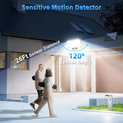 Lampes solaires 234LED lumières de sécurité solaires capteur de mouvement de jardin extérieur 3 Modes étanche Split solaire lumières murales d'inondation Garage