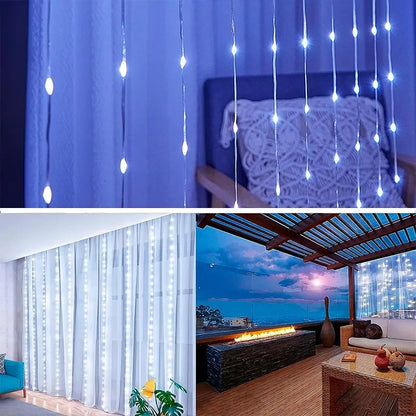 Guirxiété lumineuse LED USB pour décoration de jardin, lampe de guirxiété de vacances, nickel é, maison, fête de Noël, nouvel an, mariage, 3m, 8 modes