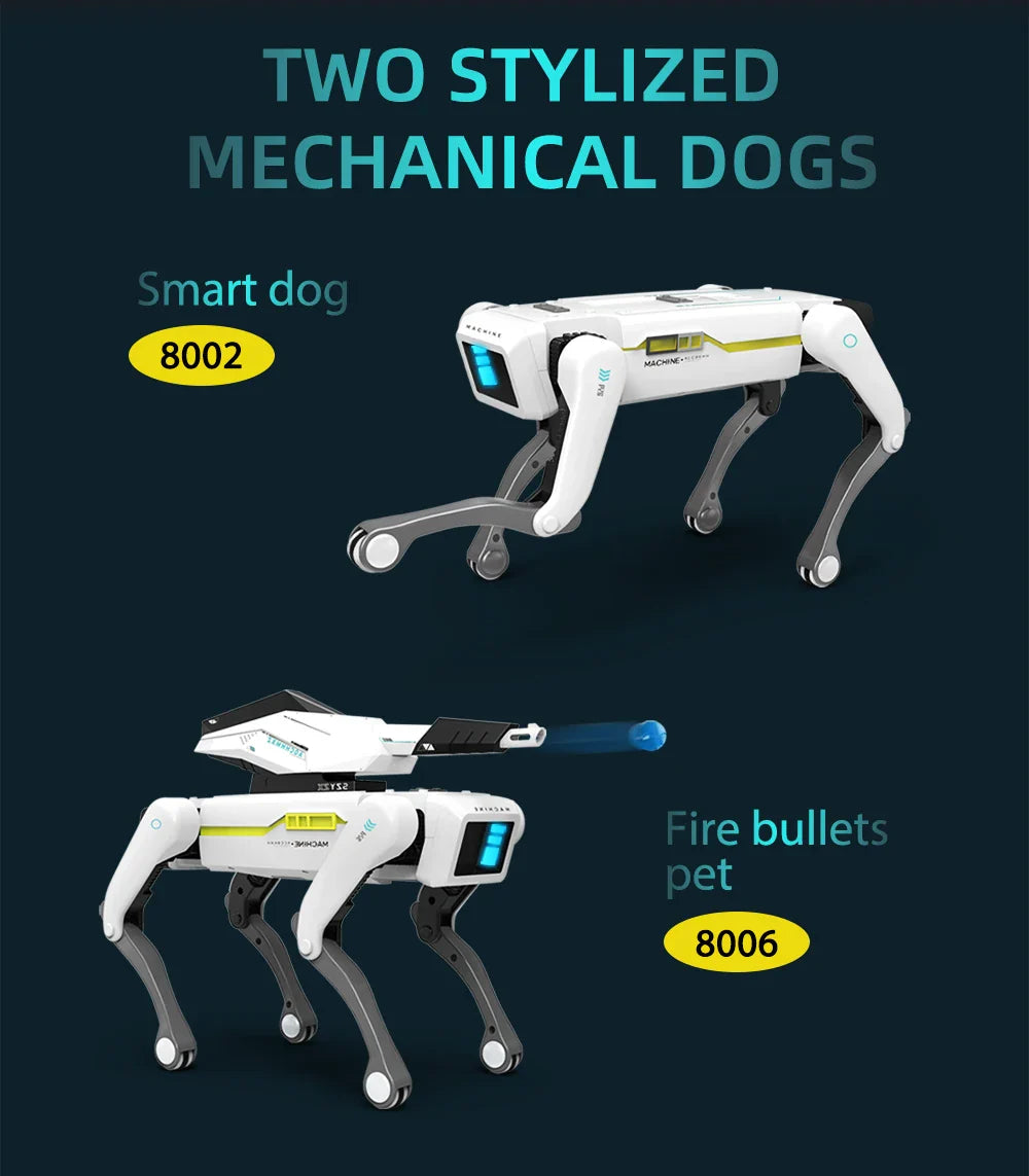 Teeggi électrique RC Robot Intelligent chien avec pince multifonction RC mécanique chien jouet éducatif bionique Robot Intelligent jouet cadeau