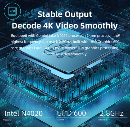 CHUWI HeroBook Pro 14.1" FHD Display Intel Celeron N4020 Dual-core 6GB RAM 128GB ROM Windows 11 Laptop with Full Size Keyboard