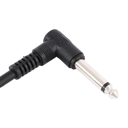 Connecteur Audio de 15cm, fils de cavalier, câble de pédale de guitare à Angle droit, pédale d'effet, connexion d'instrument, câble de raccordement Normal à 2 prises