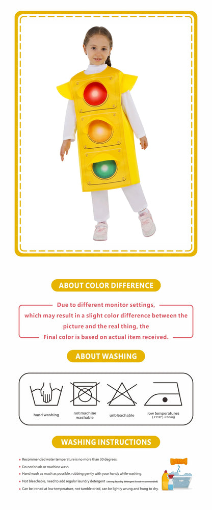 Halloween Traffic Light Cosplay Costume Prescool Theme Party Stage Show Outfit Carnival Festival Performance Dress Up New # 1 #
