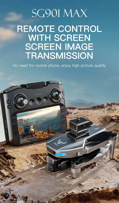 Xiaomi SG901 MAX GPS Drone professionnel 8K aérien HD évitant des obstacles avec écran plus grand télécommande Drone pliable sans brosse