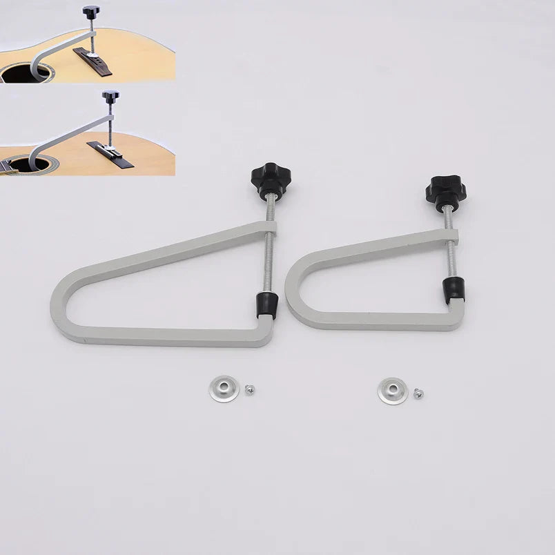 Accessoires de guitare acoustique, pince de pont/pince à gorge profonde en acier moulé/outil de réparation de guitare à pince en C à portée profonde