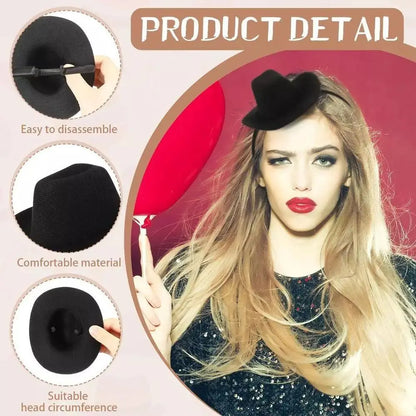 Coiffure Cowboy chapeau bandeau cheveux accessoires chapeaux Cowgirl chapeau cheveux cerceau outils de coiffure fête couvre-chef Festival bandeau