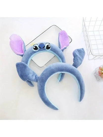 Stich Headband Cute Cartoon Funny Headband Decorative Headband Plush Anti-Slip Headband Girls Gift