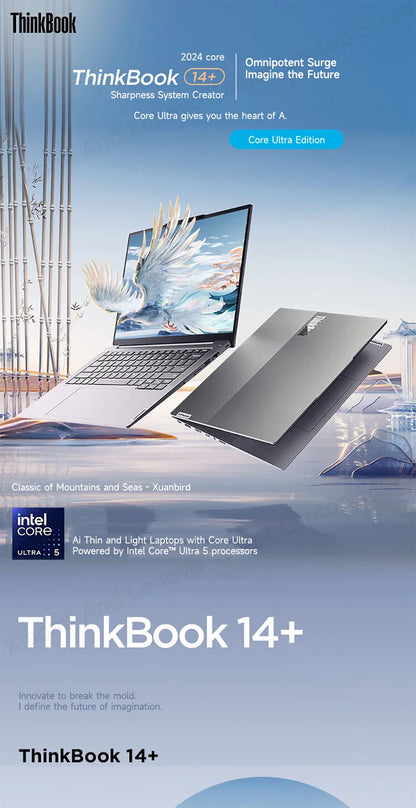 Lenovo Laptop Thinkbook 14+ 2024 AI 14.5" 3K 120Hz Screen UItra5-125H/UItra9-185H NVDIA RTX4060 Dolby Atoms Gaming Notebook PC