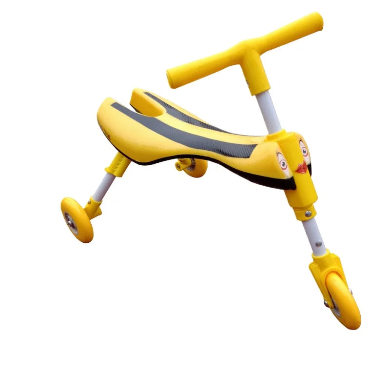 New liftable children's folding large mantis car three-wheeled scooter baby walker 1-6 years old yo-yo car