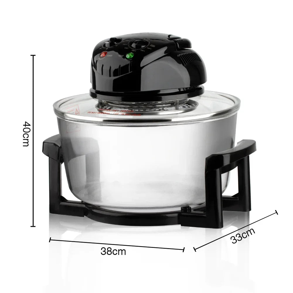 12L Air Fryer, 1400W Electric Hot fryer Oven Oilless Cooker with Touch Control & Nonstick Basket & Visible Window, Family Size