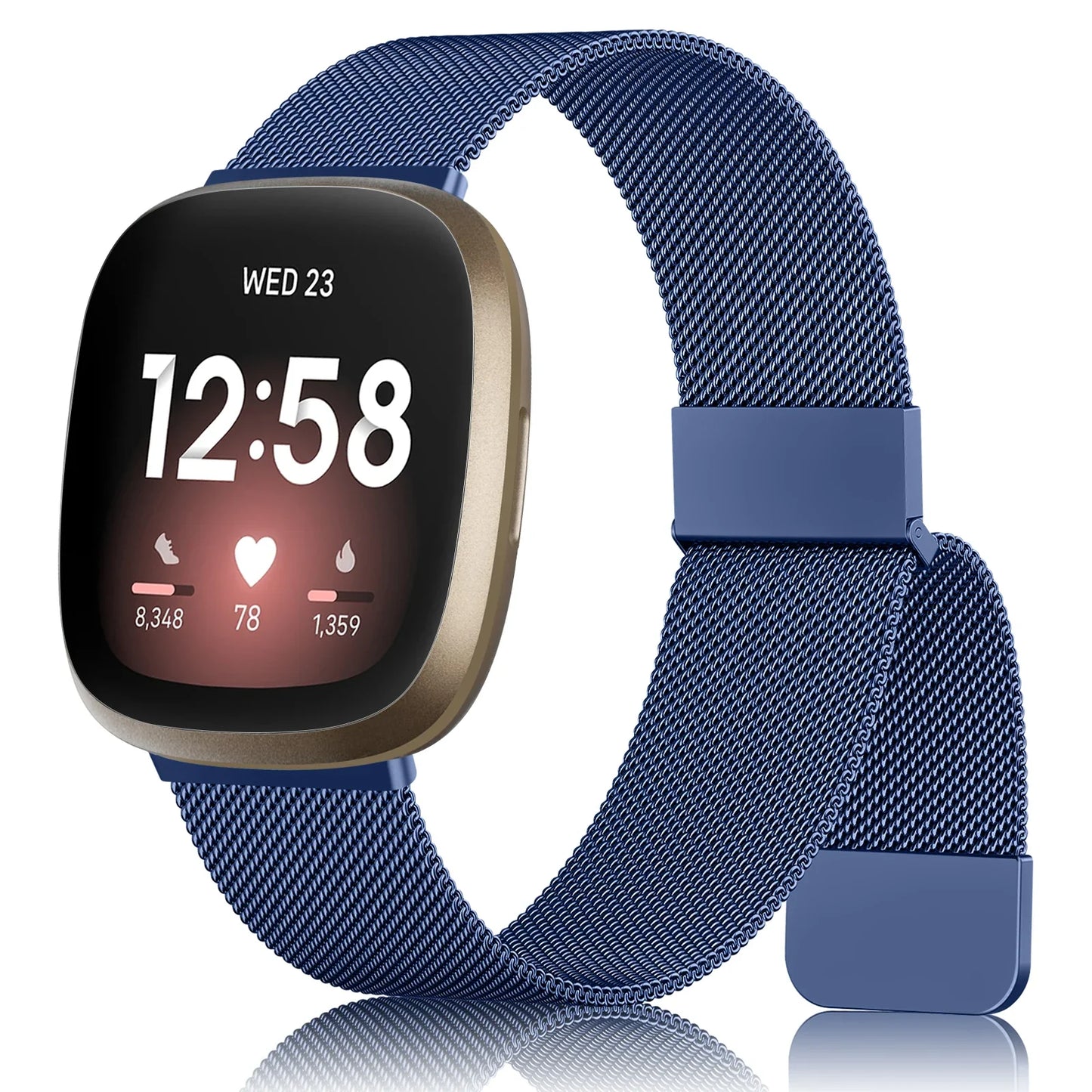 Metal Magnetic Strap For Fitbit Versa 3 4 Watchband Bracelet Wristband For Fitbit Versa Sense/sense 2 Milanese Replacement Strap