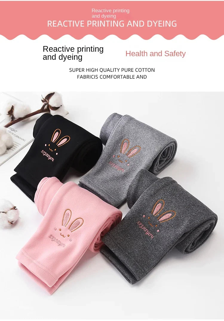 Automne hiver enfants fille Legging épaissir chaud enfants fille chaud en peluche Legging pantalon taille élastique Leggings enfants pantalons