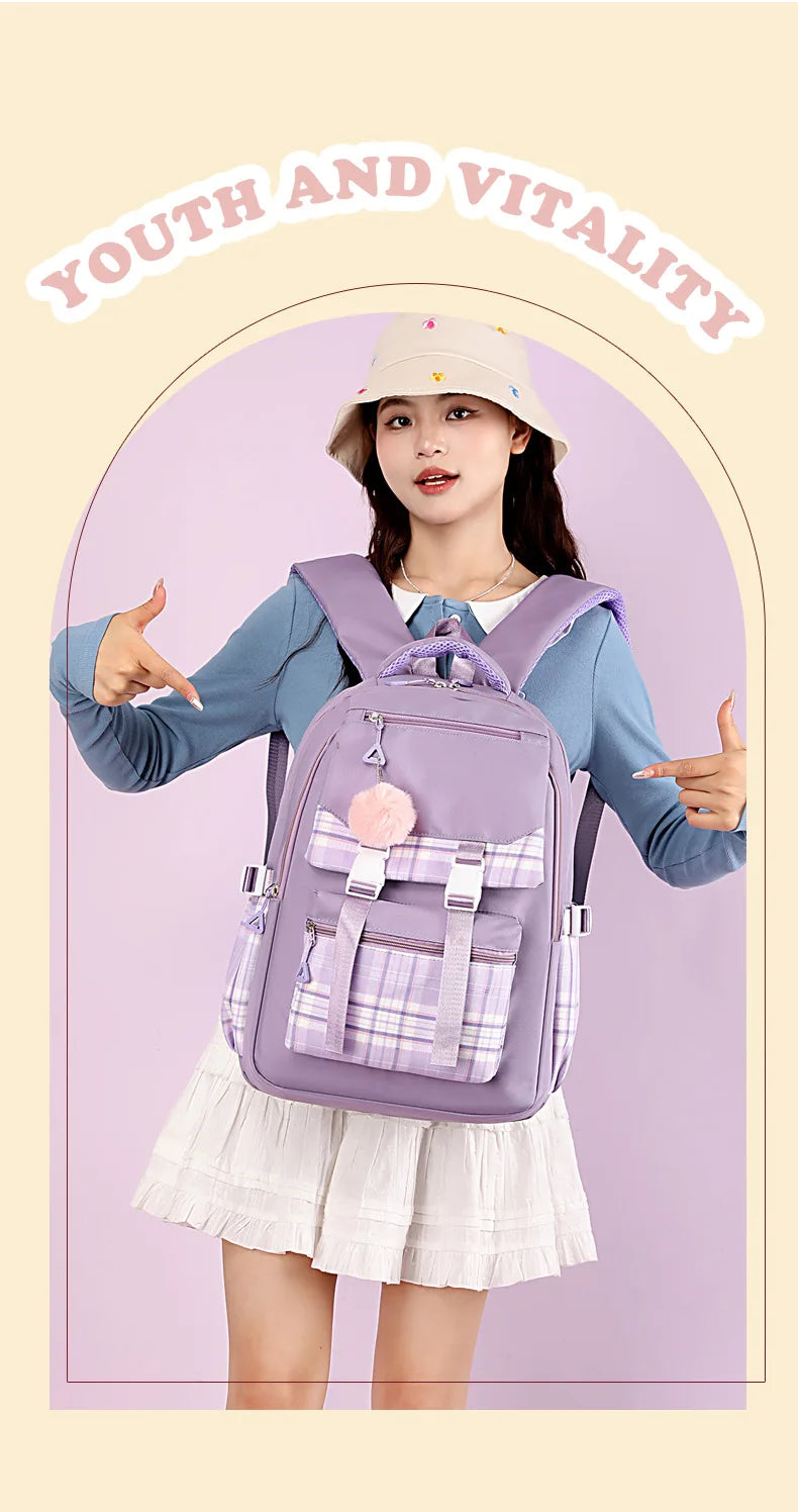 2024 New Bluey Boys And Girls High School Backpack Large Outdoor Leisure Practical Bag Cartoon Animation Bag Children's Gift