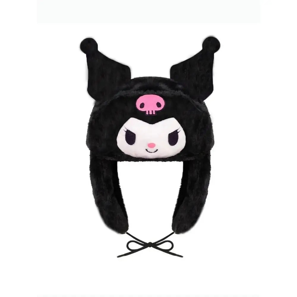 New Winter New Kuromi Spider Man Stitch Violent Bear Cartoon Hat Popular Man Women Cute Warm Ears Protection Hat New Year Gifts