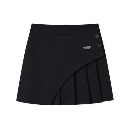 Summer golf suit pleated skirt, 2025 new Korean golf skirt, fashionable A-line short skirt, women's golf culottes