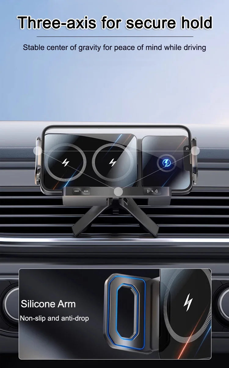 Reliable Car Mount Cell Phone Holder Durable fully motorized Silent Stable clamping Cell Phone Holder Safety Intelligent Durable