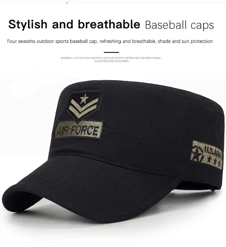 Casquette de baseball quatre saisons pour hommes, casquette brodée CamSolomon, chapeau coréen, coton, protection solaire extérieure, printemps et automne