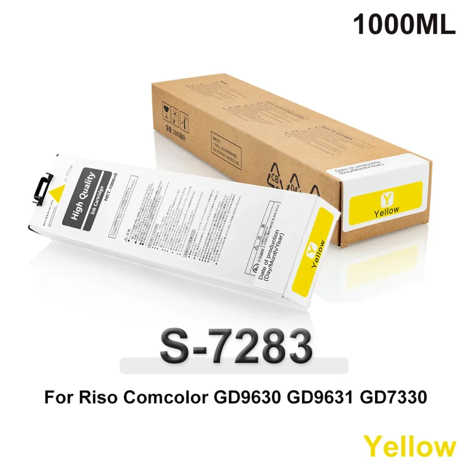 Pour cartouche d'encre Riso 7280 7281 7282 7283 7284 pour imprimantes Riso Comcolor GD9630 GD9631 GD7330 GD9630R GD9631R GD7330R