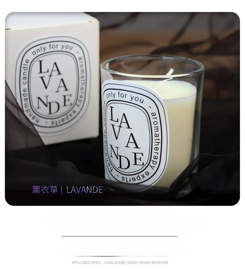 Scented Aromatic Candles Guest Gift Candles Lot Wedding Candles White in Glass Jars Luxury Candle for Home Decor