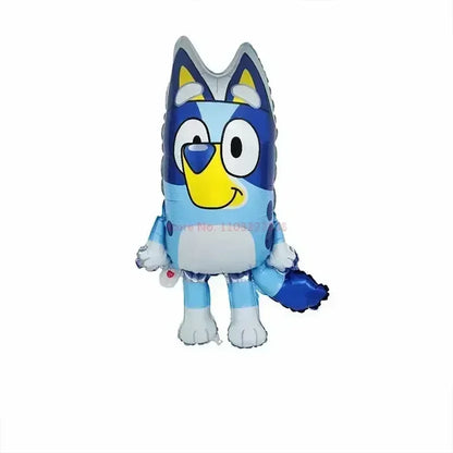 Moose Cartoon Bluey Famille Ballon en Aluminium Jeux Jouets Bleus Oranges Kit de Décoration de Ballons Bluey Fournitures de Fête d'Anniversaire Cadeaux Jouets