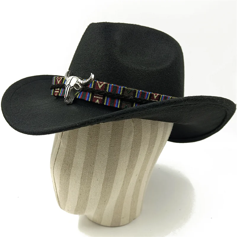 Cowboy hat various accessories cowboy hat monochrome felt hat men and women outdoor hat rider hat шляпа женская