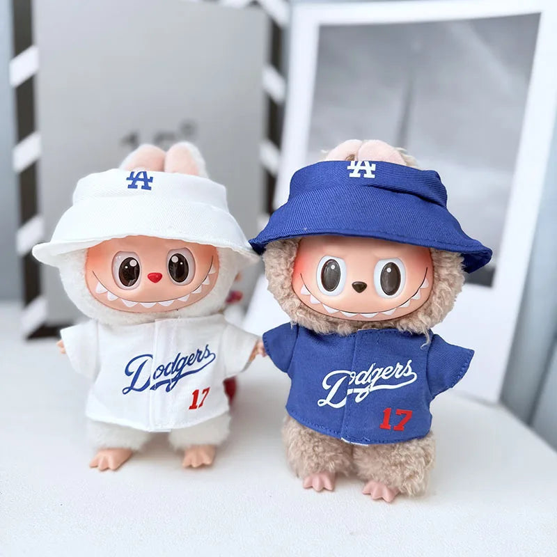 Only Selling 17cm Labub V1v2v3 High-Energy Series Baseball Suit Set Shoes For Sportswear Fashionable Clothing Styling Gifts